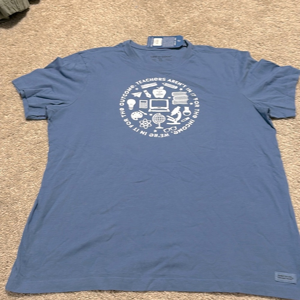 Life Is Good Blue Short Sleeve Tee